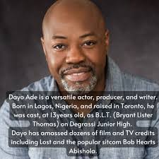 Dayo Ade's Instagram, Twitter & Facebook