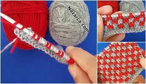 2 Renkli Kardes Ilmekler Orgu Modeli Nazarca Com Orgu Orgu Desenleri Tig Ile Sac Orgusu