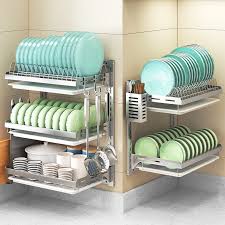 Maybe you would like to learn more about one of these? Dish Rack Stainless Steel Kitchen Organizer Rack Wall Mounted Dish Drainer Rak Pinggan Shopee Malaysia