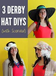 Easy Peasy Derby Hat Diys With Scarves Derby Hats Kentucky Derby Hats Kentucky Derby Hats Diy