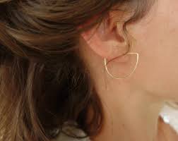 =>vendue à l'unité pour un coté plus rock et décalé. Boucles D Oreille Iris Creoles Plaque Or Sissi100fils Bijoux
