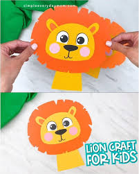 Easy Lion Craft For Preschool Lion Craft Preschool Crafts Animal Crafts For Kids