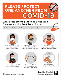 Mask requirement all visitors will be required to wear a mask indoors. Statewide Requirement To Wear Face Coverings King County