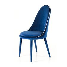 Klamath Modern Blue White Fabric Dining Chair Set Of 2 Blue Velvet Dining Chairs Side Chairs Dining Fabric Dining Chairs
