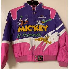 Patches are suitable for numbers on sleeves, staggered style or interlocking style letters on chest. Jh Collectibles Jackets Coats Disney Mickey Friends Daytona 50 Nascar Jacket Poshmark