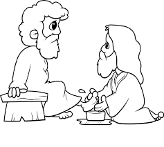 It's a great reminder that when jesus washed his disciples' feet, he humbled himself and performed an act of service. Jesus Washes The Disciples Feet Coloring Page Bmo Show
