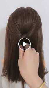 These hairstyles can be accomplished in just a few minutes. Hairstyle Tutorials For Girls Video Gifs Ponytail Hairstyles Girl Hairstyles Types Of Bread Finger