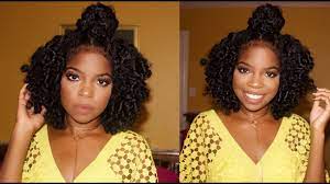 Braided Half Up Half Down On Natural Hair Ft Kurlee Belle Giveaway Braid Half Up Half Down Braided Half Up Medium Natural Hair Styles