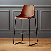 modern leather bar stools cb2