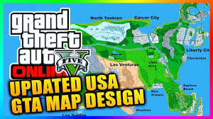 Updated Gta Series Usa Concept Map Featuring Las Venturas Liberty City More Gta V Concept Map Map City