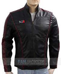 Mass Effect Jacket Commander Shepard N7 Jacket Free Shipping Jackets Men Fashion Celebrities Leather Jacket Celebrity Jackets