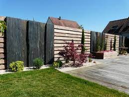 Voici des exemples d'aménagements que vous pourrez réaliser : Mix Ardoise Brut Exotique Amenagement Jardin Cloture Amenagement Jardin Cloture Jardin Bois