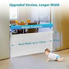 This extra wide baby gate comes with hardware to connect it to the wall wherever you would like to create a more permanent and sturdy. Magic Gate For Baby Dogs Retractable Baby Safety Gate For Stairs Extra Wide Eur 80 32 Picclick Fr