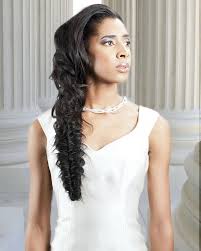 You want your hair off your face for the photographs, but you love the natural look of wearing it down. Black Bridesmaids Hairstyles Down