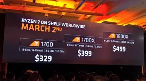 Yd1700bbm88ae, amd ryzen 7 3ghz, summit ridge socket am4 65 watt, zen 8 cores 16 threads. Amd Demos Ryzen 7 Benchmarks Smoking Intel Reveals Chip Details Clock Speeds And Pricing Hothardware