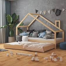 Nature Kid Hausbett Milo In Kiefer Natur Kinderbett Haus Hausbett Kinderschlafzimmer
