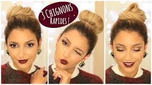 Comment faire son chignon banane pas à pas ? Tuto Coiffure 3 Chignons Simples Et Rapides A Realiser Youtube