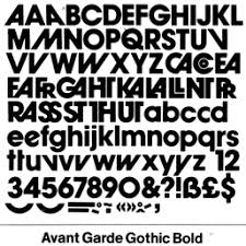 Showings Of Avant Garde Gothic Family Including Variants And Ligatures Designed By Herb Lubalin Herb Lubalin Avant Garde Logo Design Typography