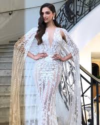 Deepika At Cannes 2018 In Zuhair Murad Indian Sari Dress Dreamy Gowns Couture Dresses