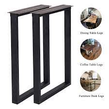Metal table legs dining table,adjustable coffee table legs,desk legs set of 2. Metal Table Legs Heavy Duty Square Tube Iron Desk Legs Set Of 2 28 Height 18 Wide Industrial Furniture Legs Dining Table Legs Modern Coffee Table Legs Bench Legs Console Table Legs Amazon In Home Improvement
