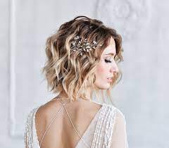Short hair has so many bridal options. Wedding Hairstyles For Short Hair Milk Blush