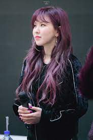 Dedicated To Female Kpop Idols Purple Hair Idol Hair Color Kpop Idols Hair