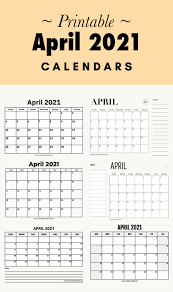 Small printable calendar 2021 monthly. April 2021 Calendars Printable Calendar 2021