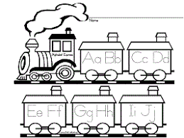 Coloring pages for kids alphabet coloring pages upper case, lower case and cursive. Alphabet Express Train Worksheets For Preschool And Kindergarten