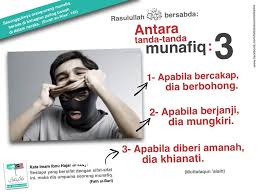 Empat ciri orang munafik ini ternyata akan membawa dia ke azab yang menyedihkan. 3 Ciri Ciri Orang Munafik Menurut Al Quran