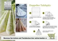 Dies ergibt eine originelle tischdeko z.b. Anleitung Serviettenfalten Nouveau Gmbh