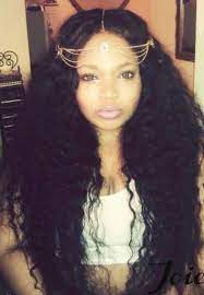 Middle Part Long Weave Brazilian Hair Curly Hair Goddess Look Hair Hair Styles Curly Hair Styles