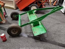 Perfect for attaching to riding lawn mowers and lawn tractors, brinly carts carry tools, plants, soil and stone pavers saving time and your back. Sound Auction Service Auction 04 13 21 Theonnes Kincannon Others Online Auction Item Lawn Tractor Tow Behind Scrapper Cultivator