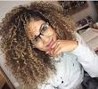 Ash Blonde Highlights Curly Hair