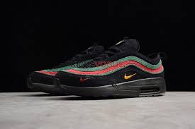Custom Gucci X Nike Air Max 1 97 Hybrid Black Red Green Nike Air Max Nike Air Max 97 Nike Air