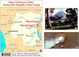 The mount nyiragongo volcano has erupted, spewing red fumes into the night sky over the democratic republic of congo's eastern city of goma and sparking an exodus to neighbouring. A Geographic Location Of Nyiragongo Volcano With The Close Download Scientific Diagram