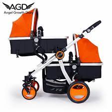 Aliexpress Com Buy 2016 New Baby Stroller Twin Trolley Pushchairs For Newborns High View Baby Cart High Baby Strollers Twin Strollers Twin Strollers Infants