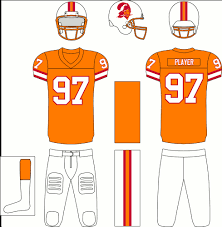 Tampa Bay Buccaneers Home Uniform 1976 White Helmet With Tampa Bay Buccaneers Nfl Uniforms Nfl Outfits