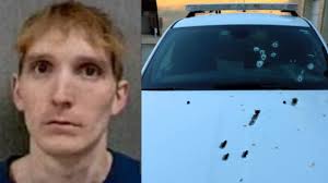 Dash cam video shows shooting suspect open fire