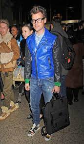 Brad Goreski Loves To Make A Splash With Color Colorful Leather Jacket Mens Christian Louboutin Christian Louboutin