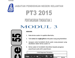 Kertas soalan peperiksaan percubaan sains (science) pt3 2017. Modul Sains Pt3 Set 3 Soalan Dan Skema My School