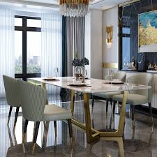 Our luxury dining sets can fit any space or style. New Luxury Dining Room Furniture Dining Tables Dining Room Sets 6 Dining Chairs Marble Dining Table Set Modern Dining Tables Aliexpress
