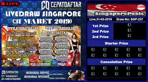 Livedraw Singapore Hari Ini 31 Maret 2019 Singapore Youtube Video