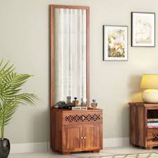 The dressing table collection has different storage facilities such as the chest of drawers, open shelves, or storage cabinets. Dressing Tables Upto 55 Off Buy Wooden Dressing Table Online In India Low Price