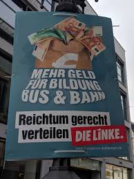Nicht nur die spd wirbt mit höheren mindestlöhnen, es ist auch ein anliegen von die linke. Wahlplakate Europawahl 2019 Reichtum Gerecht Verteilen Das Blogmagazin