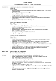 associate graphic designer resume