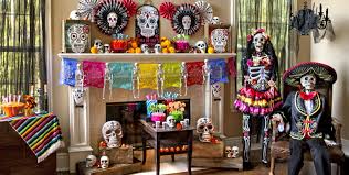 Day Of The Dead Decorations Supplies Day Of The Dead Skulls Party City Day Of The Dead Party Halloween Party Decor Dia De Los Muertos Party Ideas