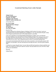 Bank Job Application Letter Investment Banking Cover Sample For Fresh Graduate Pdf Format Cover Letter For Resume Application Letters Cover Letter Example