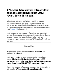 Maybe you would like to learn more about one of these? Panduan Belajar Administrasi Infrastruktur Jaringan Untuk Kelas 11 Dan 12 Smk Pdf