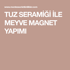 Tuz Seramigi Ile Meyve Magnet Yapimi Meyve