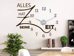 wandtattoo alles hat seine zeit wanduhr wandtattoo uhr wandtattoo wohnzimmer wandtattoo